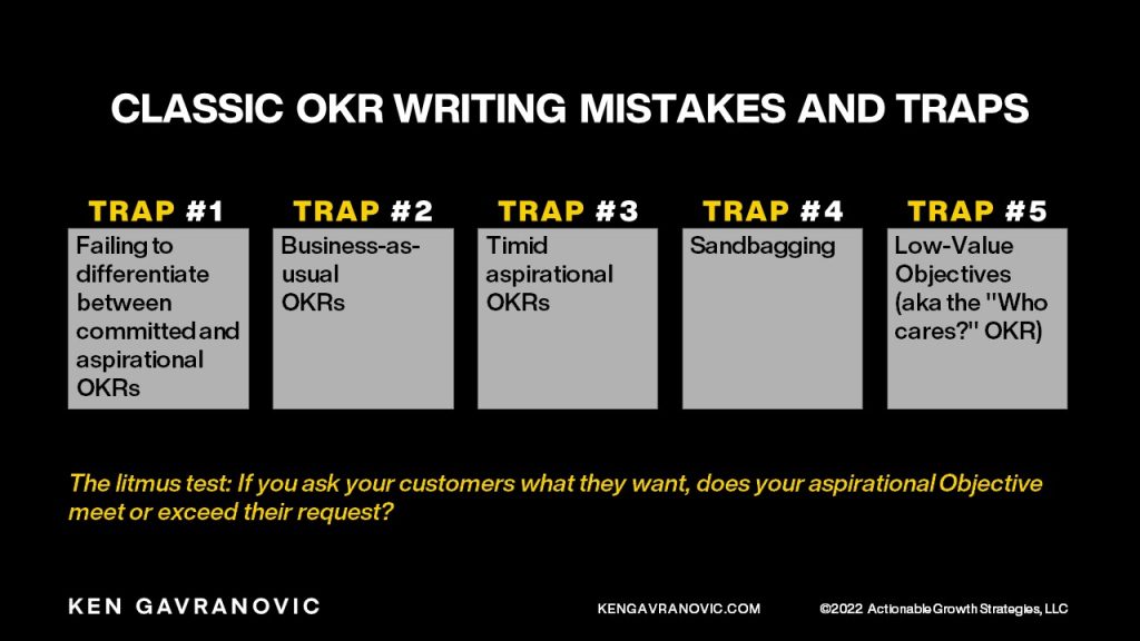 Classic Okr mistakes